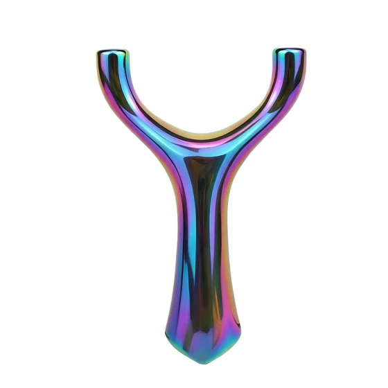 <Ti>Titanium Alloy Flat-Band, Top-Clamp, Ball-Catch Slingshot — "Chasing Wind Qilin"
